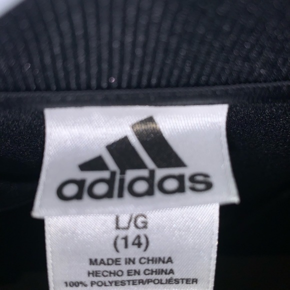 Kids Adidas black and white jacket - Picture 5 of 5